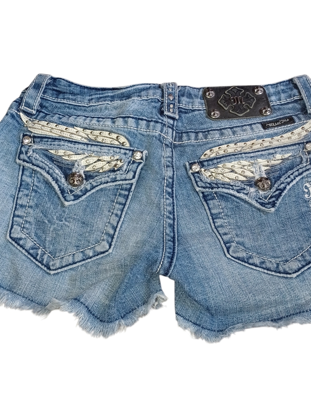 Miss Me Shorts JP5330H3  size 29 Shorts embolisment Juniors 7/8